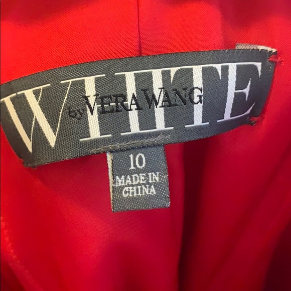 BEAUTIFUL RED VERA WANG DRESS SIZE 10 - Picture 3 of 3
